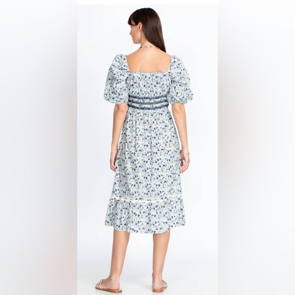 Johnny was camille midi dress blue floral - Picture 2 of 7